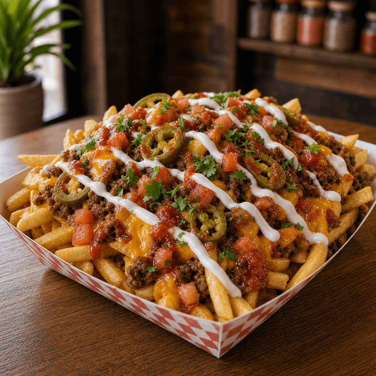 Referencia de loaded fries